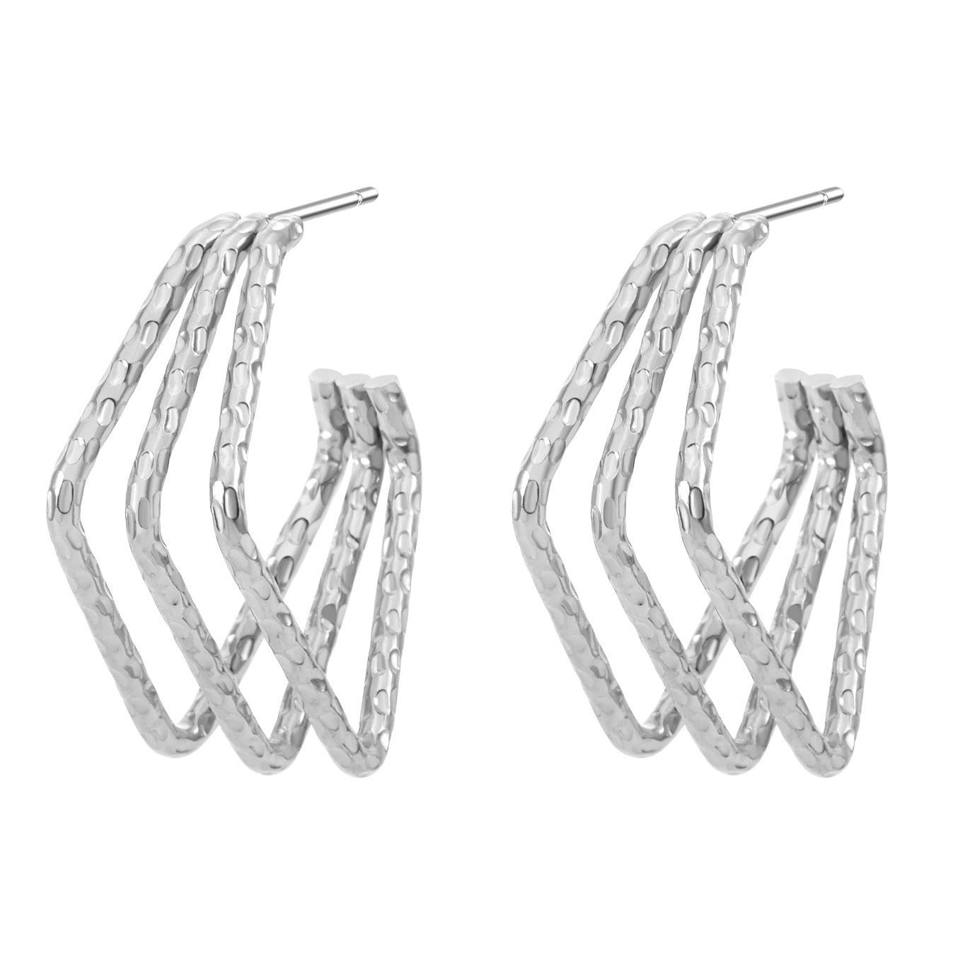 Geo Diamond Earrings