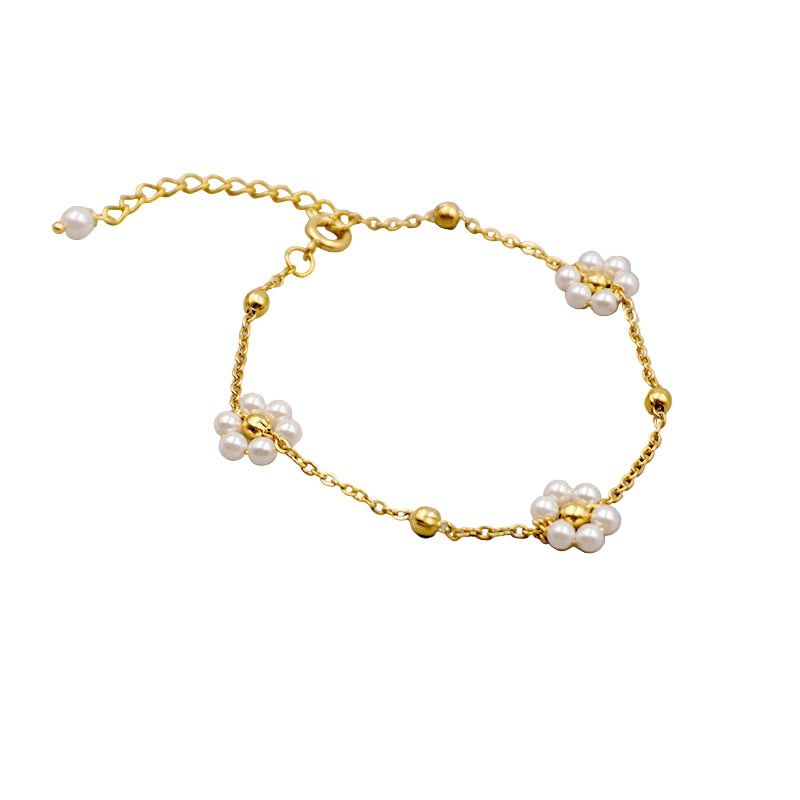 Flower Pearl Bracelet