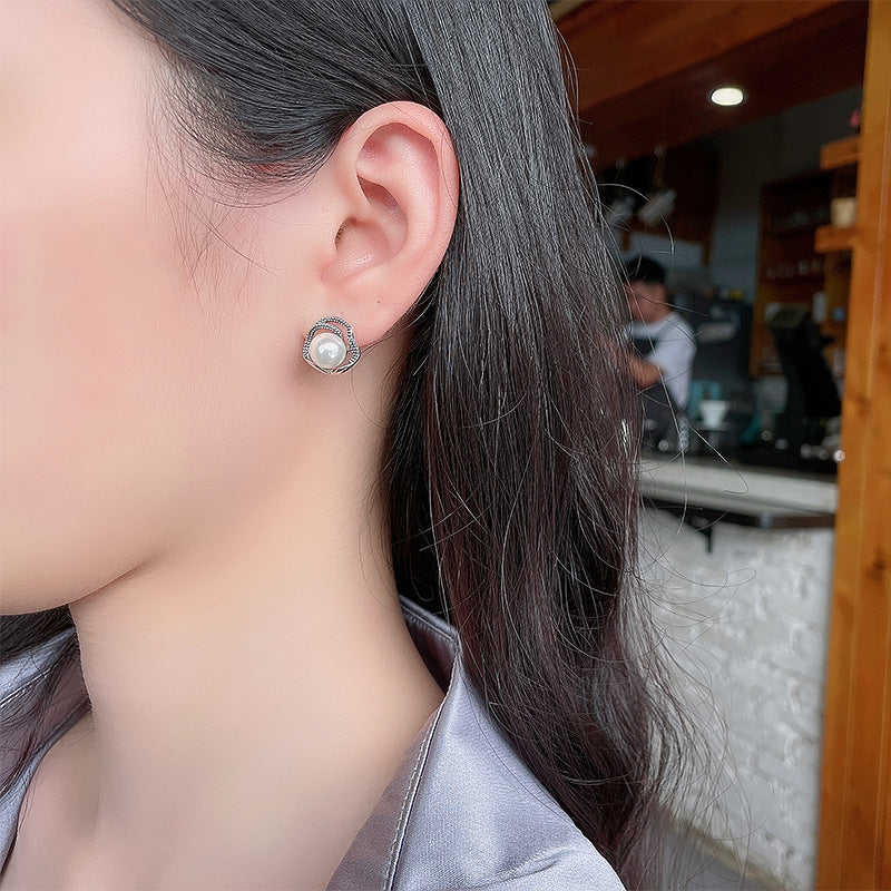 Pearl Stud Earrings
