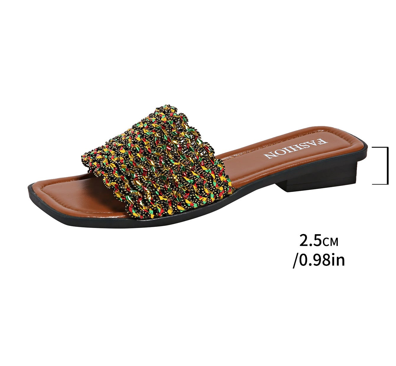 Color Woven Slippers