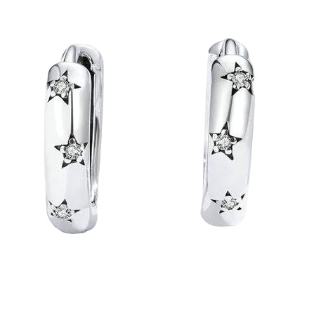 Star M Earrings