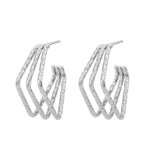 Geo Diamond Earrings