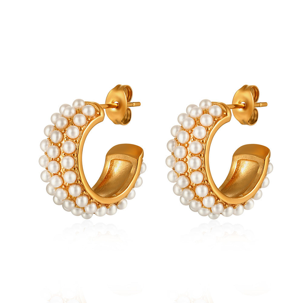 C Pearl Earring