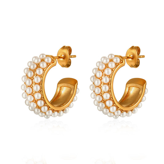 C Pearl Earring