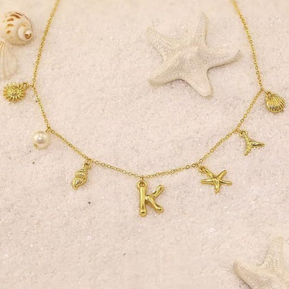 Letters Shell Necklace