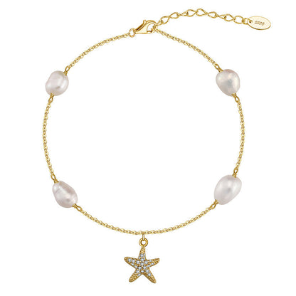 Pearl Star Anklet