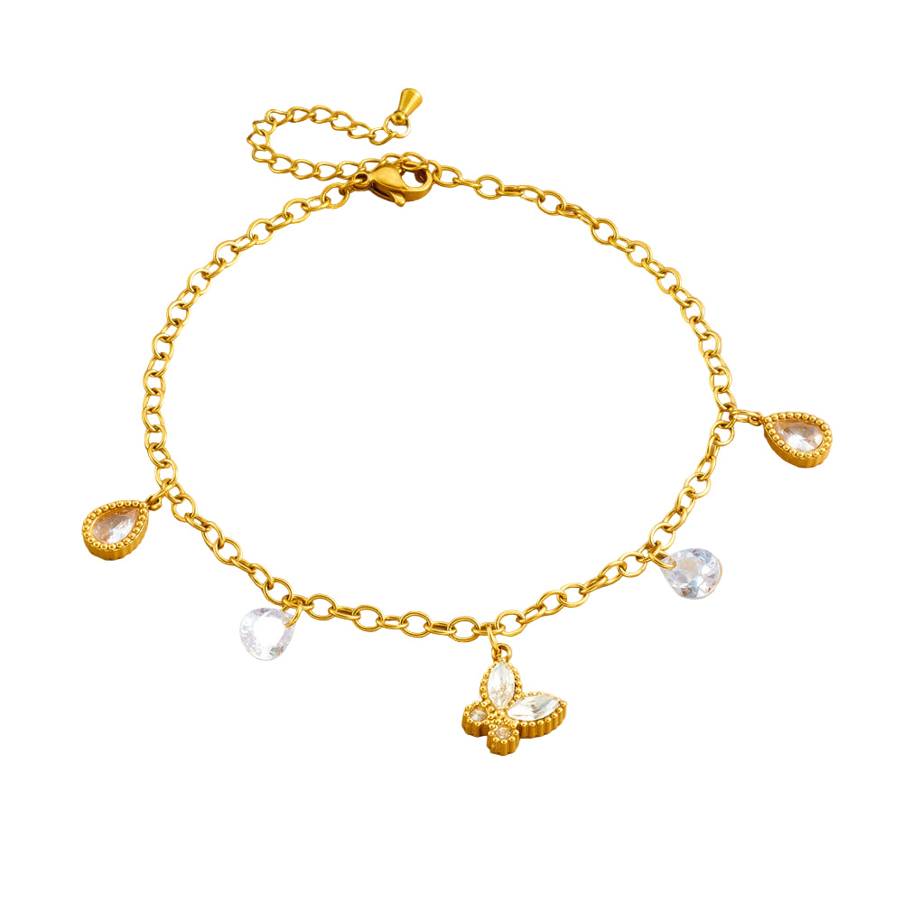 Color stone Anklet