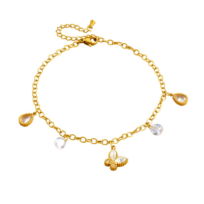 Color stone Anklet