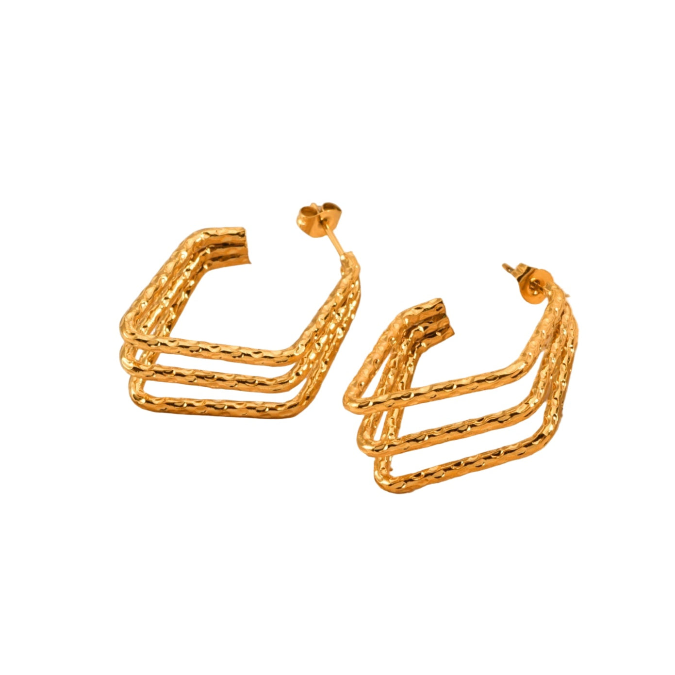 Geo Diamond Earrings
