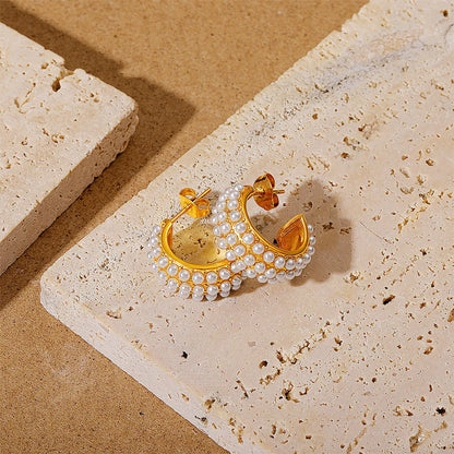 C Pearl Earring