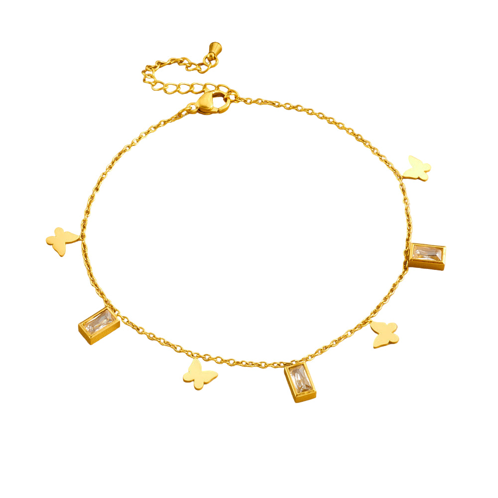 Color stone Anklet