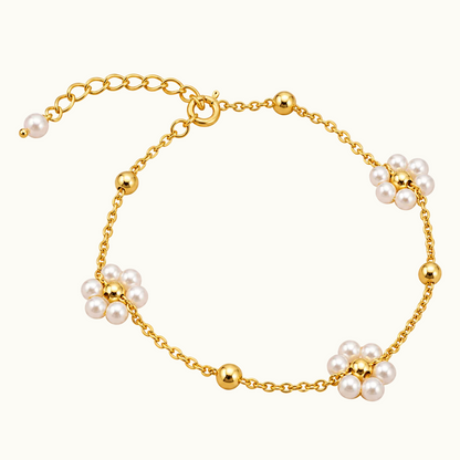 Flower Pearl Bracelet
