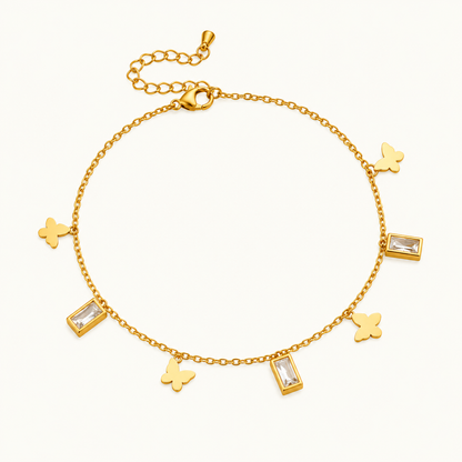 Color stone Anklet