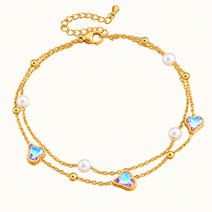 Color stone Anklet