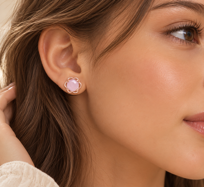 Rose Crystal Earring
