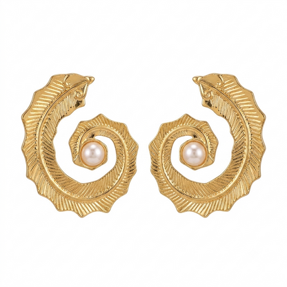 Pearla Spiral Earrings