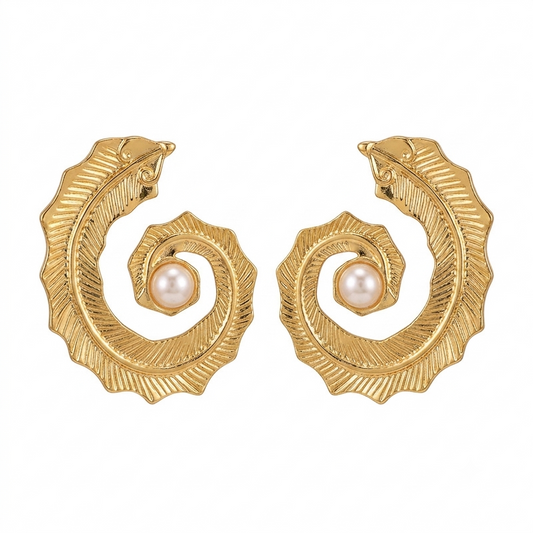 Pearla Spiral Earrings