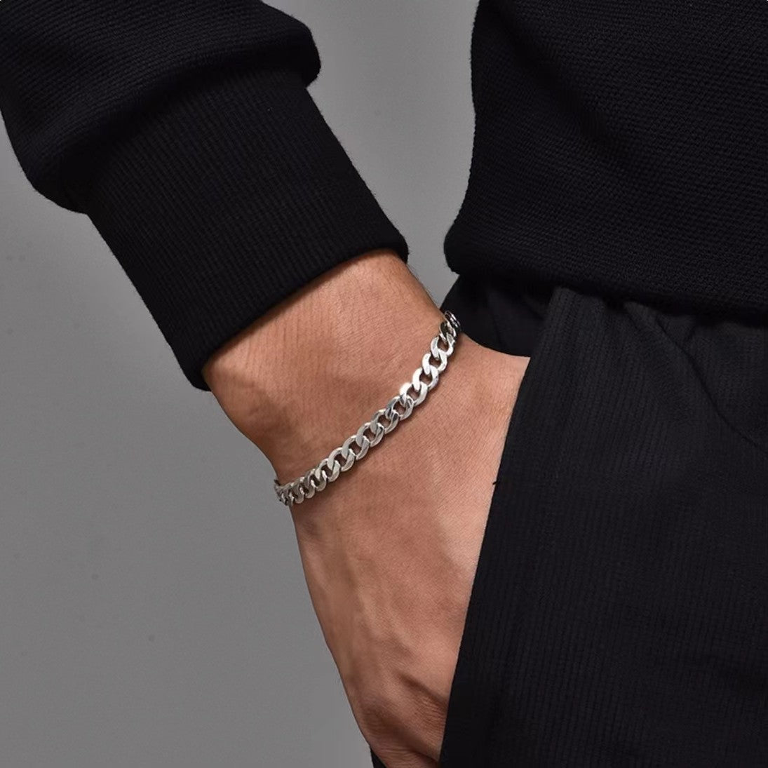 S925 silver Link Bracelet
