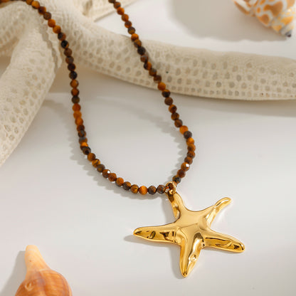 Gold star Necklace