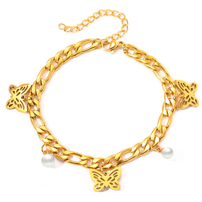 Pearl Butterfly Bracelet